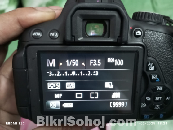 Cannon EOS 650D + Prime Lens+ New Battery+ Charger+64 GB SD